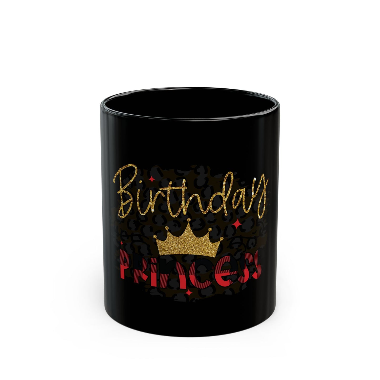 Birthday Princess Black Mug