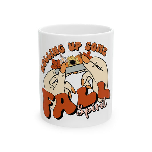 Rolling Up Fall Mug