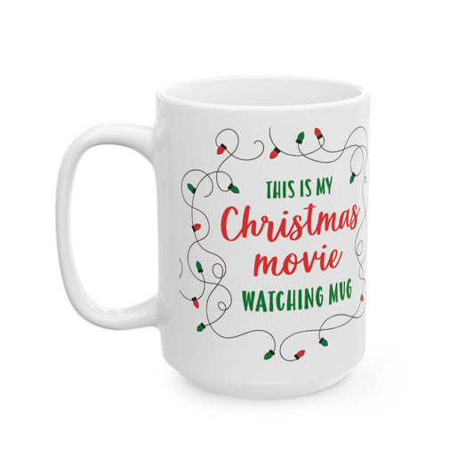 Festive Christmas Mug with Truck and Lights