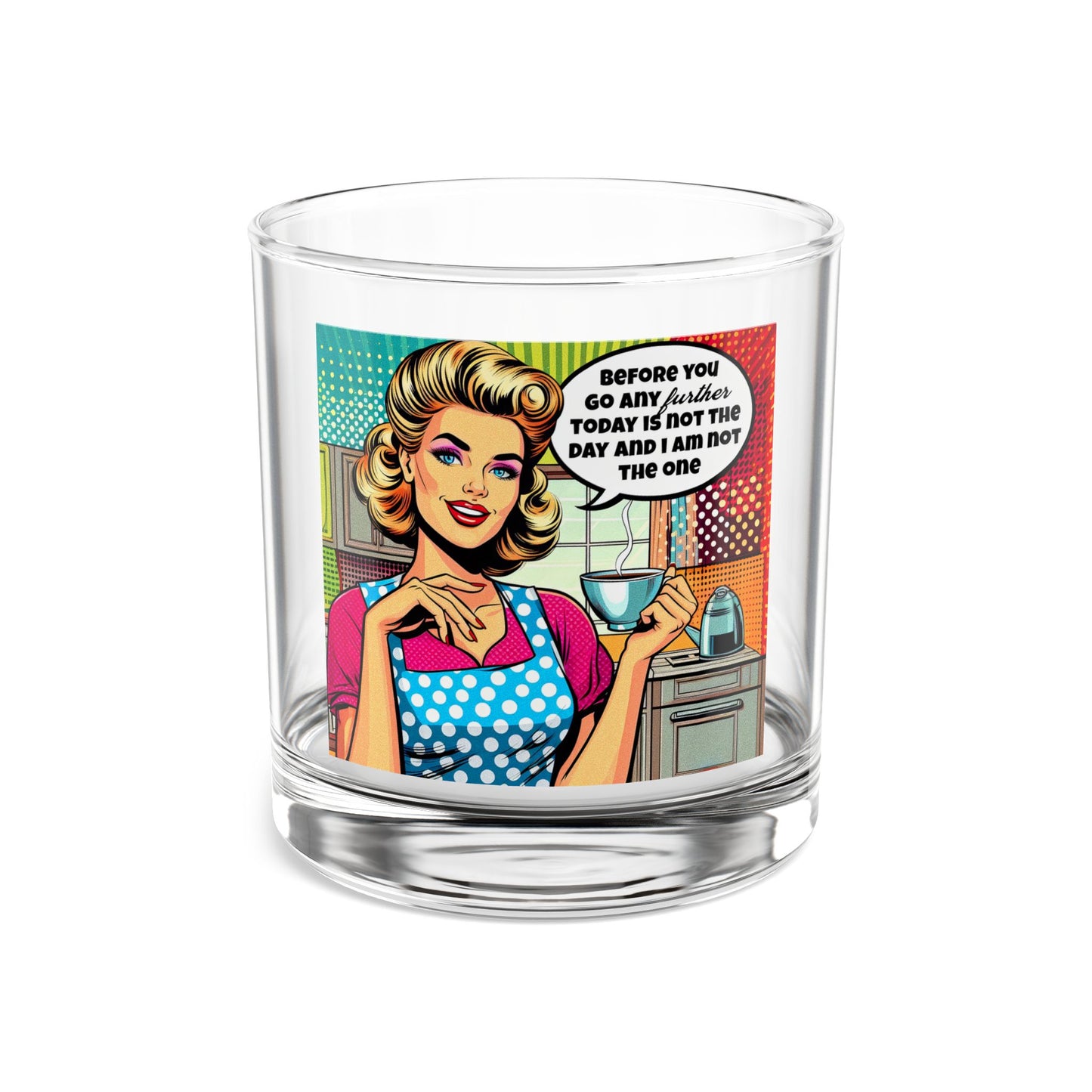 I'm Not the One Rocks Glass - 10oz, Quirky Gift for Cocktail Lovers