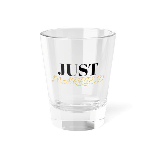 Just Married Shot Glass